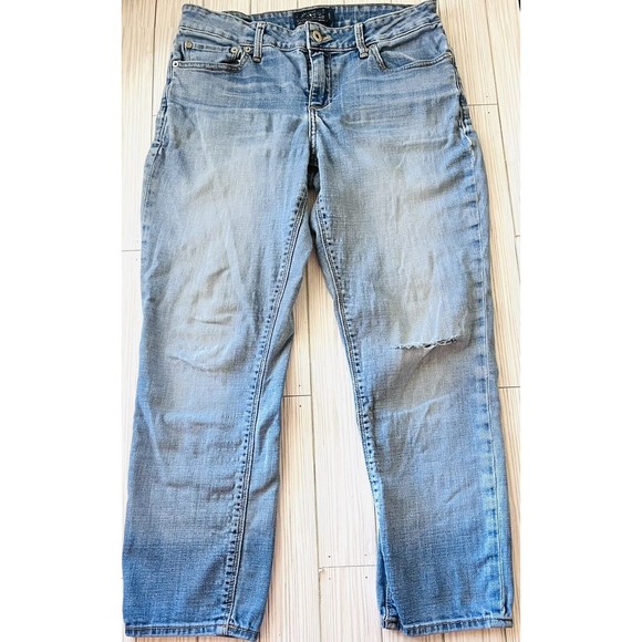 Lucky Brand Jeans Size 8/29" Lolita Capri Denim Stretch Mid Rise Ankle Crop - Picture 1 of 3